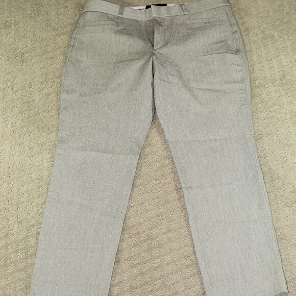 Banana Republic Size 8P Slim Sloan Fit Gray Solid Ankle Pants Style 368368 - Picture 1 of 6